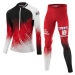 Combinaison de biathlon et de ski de fond Löffler Team Austria noir-rouge-blanc